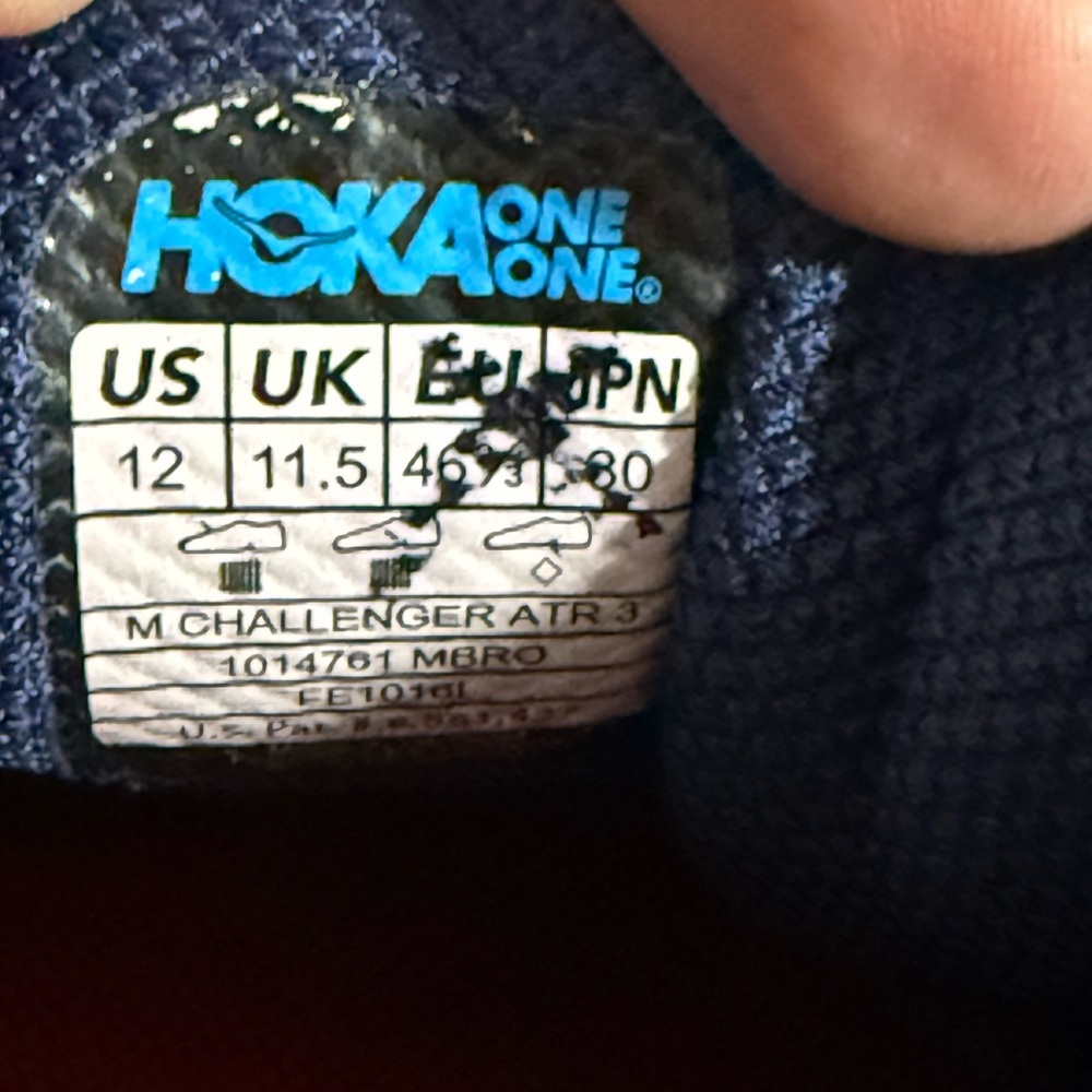 Hoka Men's Dark Blue and Gray Athletic Shoes - Picture 8 of 8